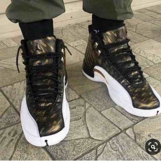Air Jordan 12 Retro Men Shoes Metal